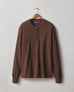 Men's Premium Slub Long Sleeve Henley - Chicory Coffee